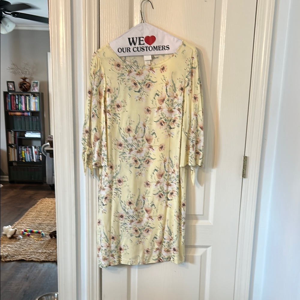 H&M Floral Yellow Dress